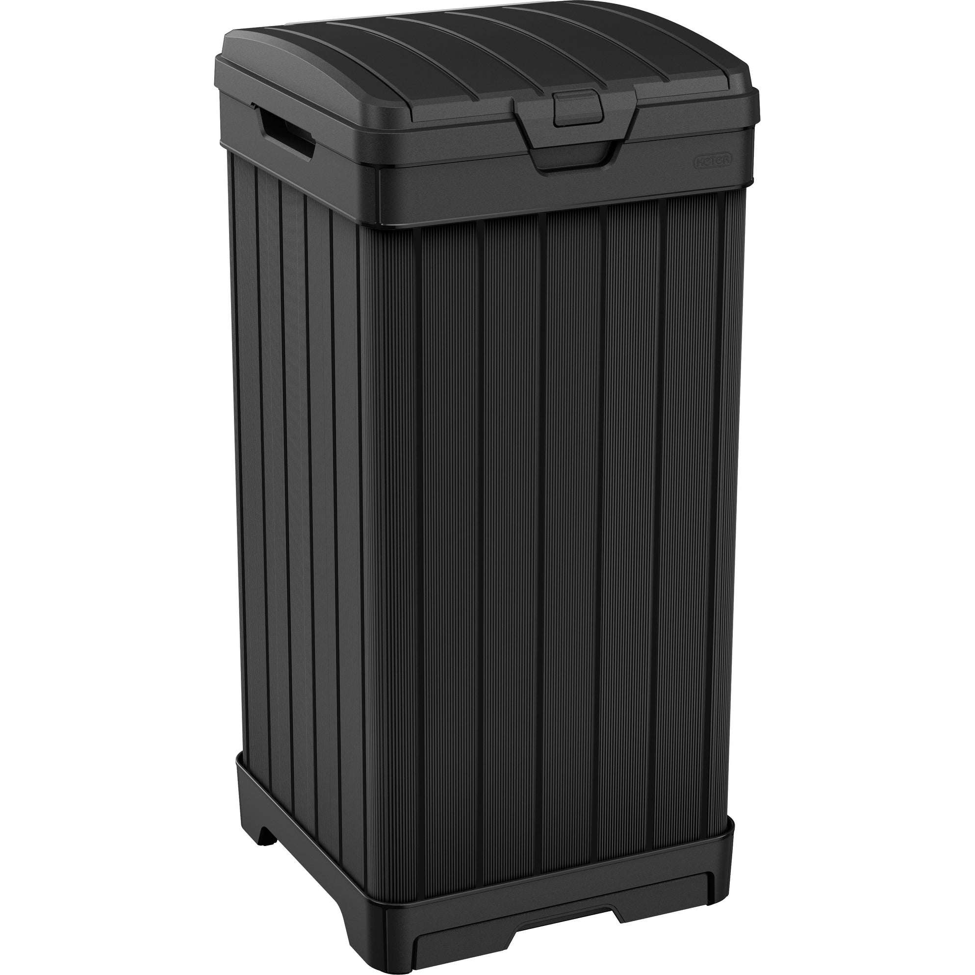 Keter Baltimore 39 Gallon Plastic Resin Outdoor Trash Can