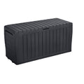 Keter Marvel Plus 71 Gallon All Weather Storage Deck Box Grey
