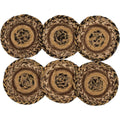 Kettle Grove Jute Coaster Set Of 6