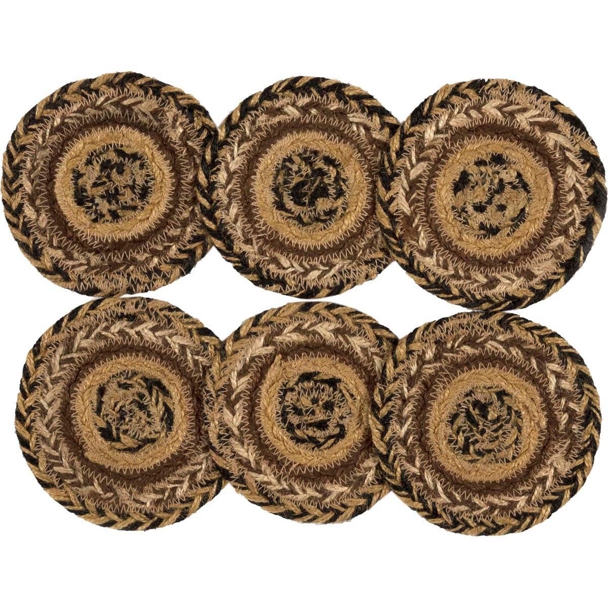 Kettle Grove Jute Coaster Set Of 6