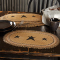 Kettle Grove Stencil Star Jute Placemat Set Of 6