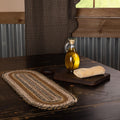 Vhc Brands Primitive Prim Grove Tan Oval Jute Stenciled Kitchen Table Runner Jute
