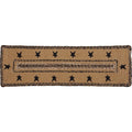 Primitive Flooring Prim Grove Stars Border Tan Jute Rectangle Stair Tread 8.5 X 23