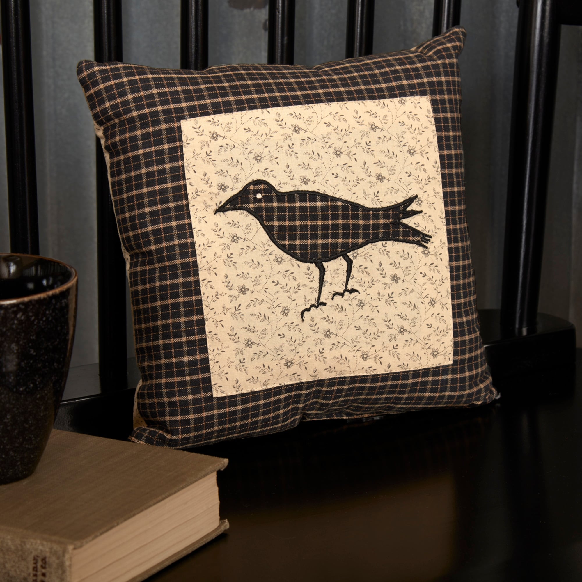 Kettle Grovethrow Pillow Crow 10X10