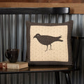 Kettle Grove Filledthrow Pillow Crow 16X16