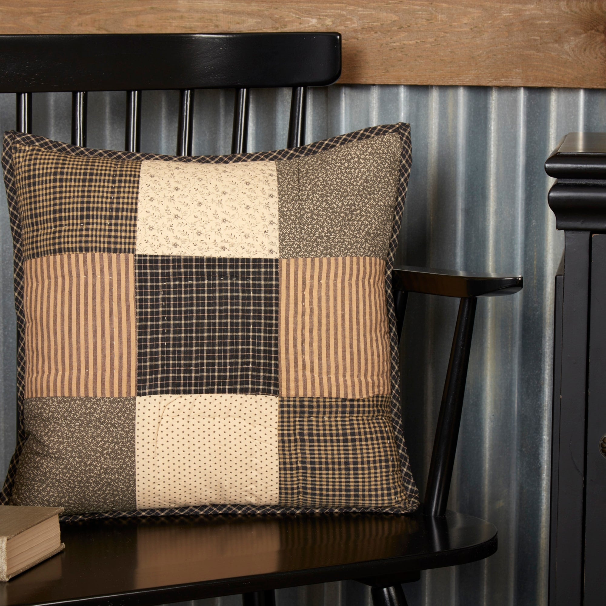 Kettle Grove Filled Quiltedthrow Pillow 16X16