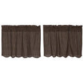 Kettle Grove Scalloped Lined Plaid Tier Set