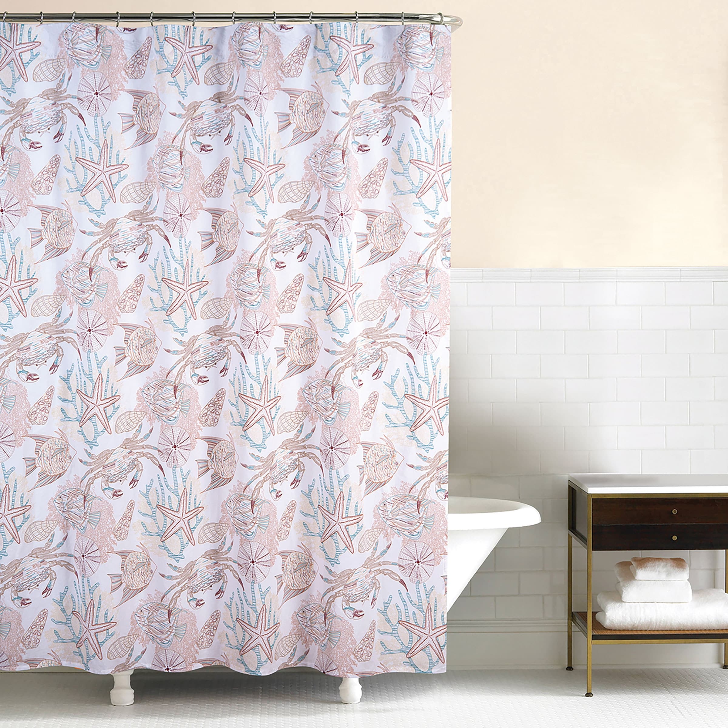 Key Biscayne 72X72 Cotton Shower Curtain