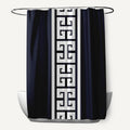 Key Stripe Print 71X74 Inch Shower Curtain