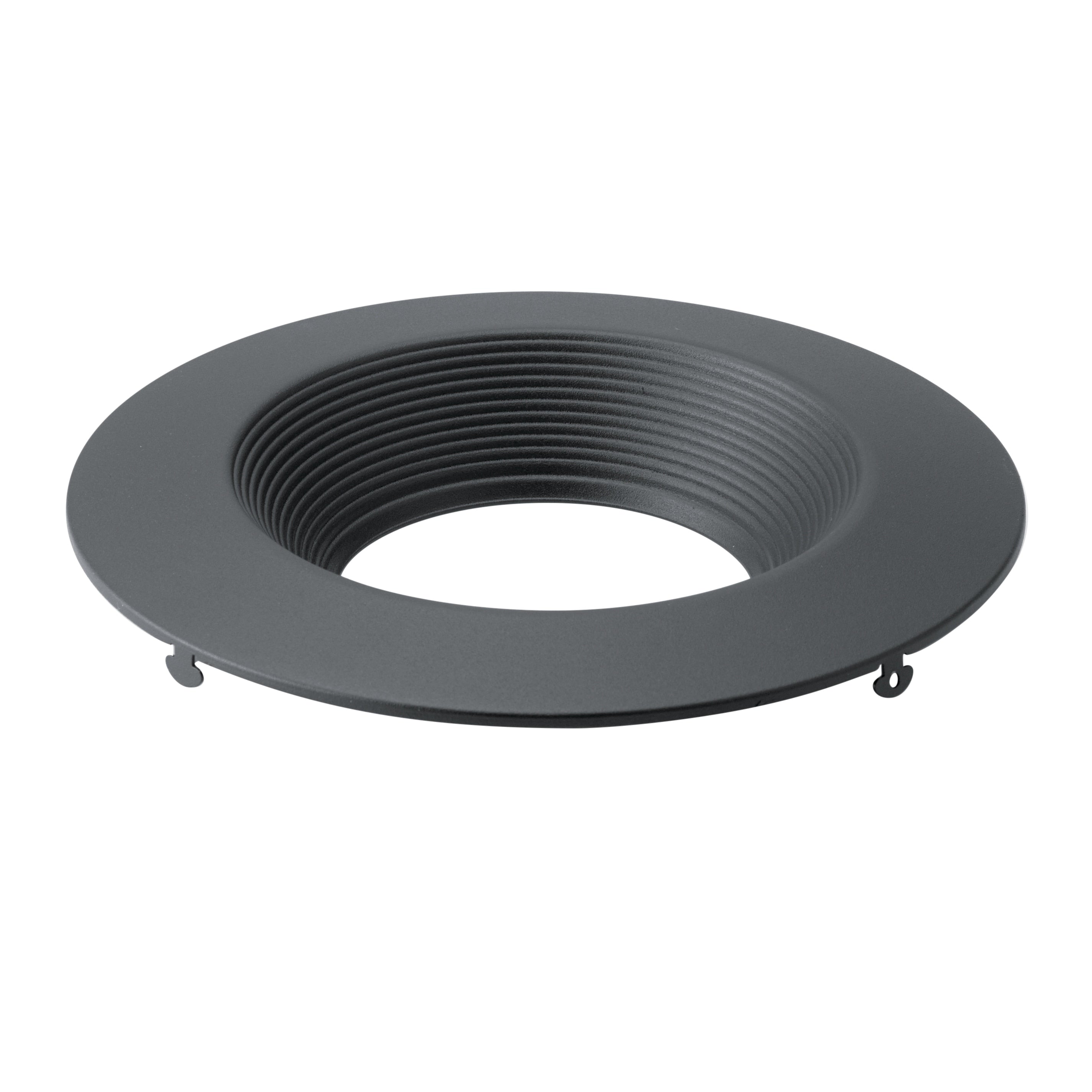 Kichler Direct To Ceiling Recessed Decorative Trim 6 Inch Round Textured Black
