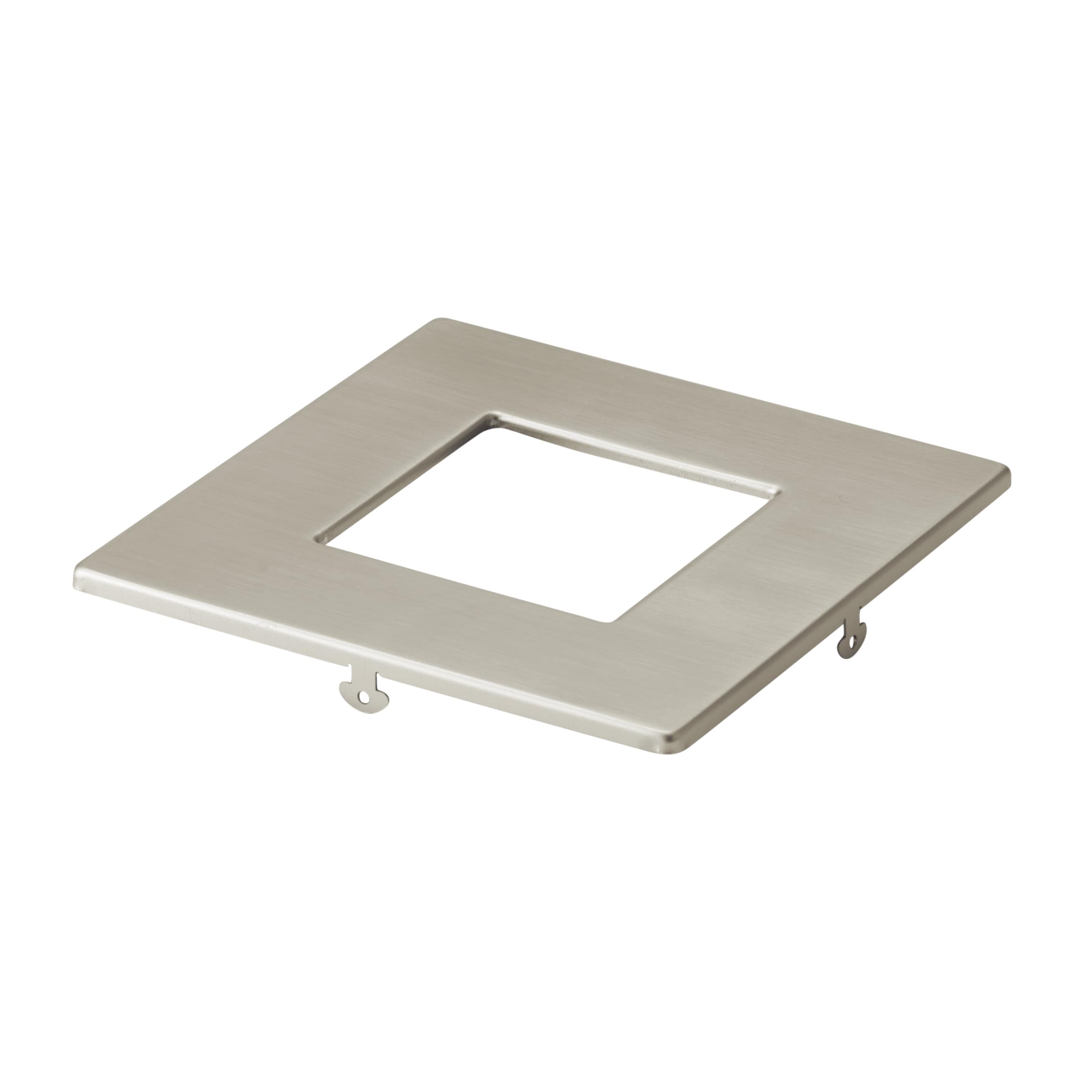 Kichler Direct To Ceiling Slim Decorative Trim 4 Inch Square Brushed Nickel