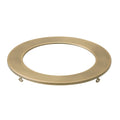 Kichler Direct To Ceiling Slim Decorative Trim 6 Inch Round Natural Brass