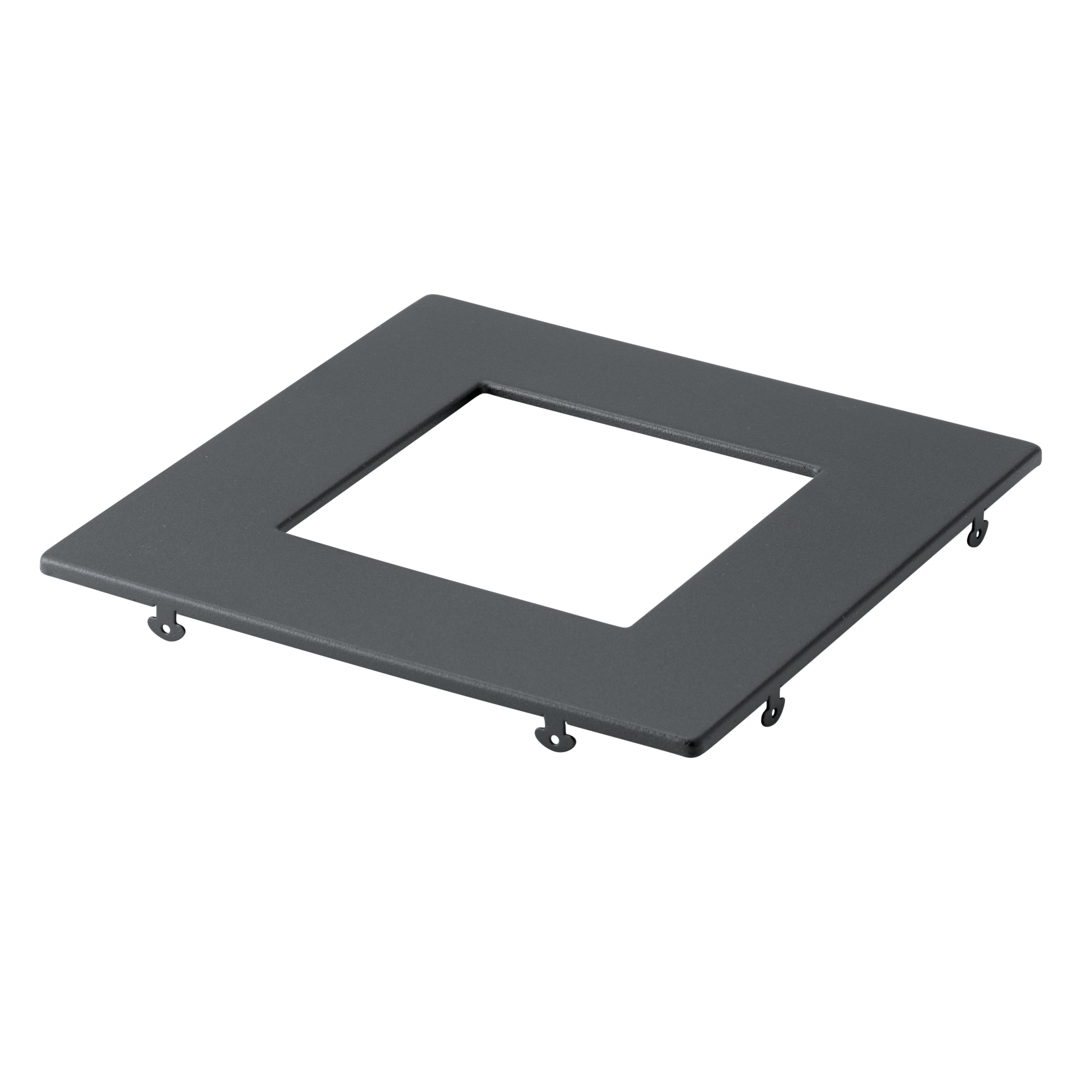 Kichler Direct To Ceiling Slim Decorative Trim 6 Inch Square Textured Black