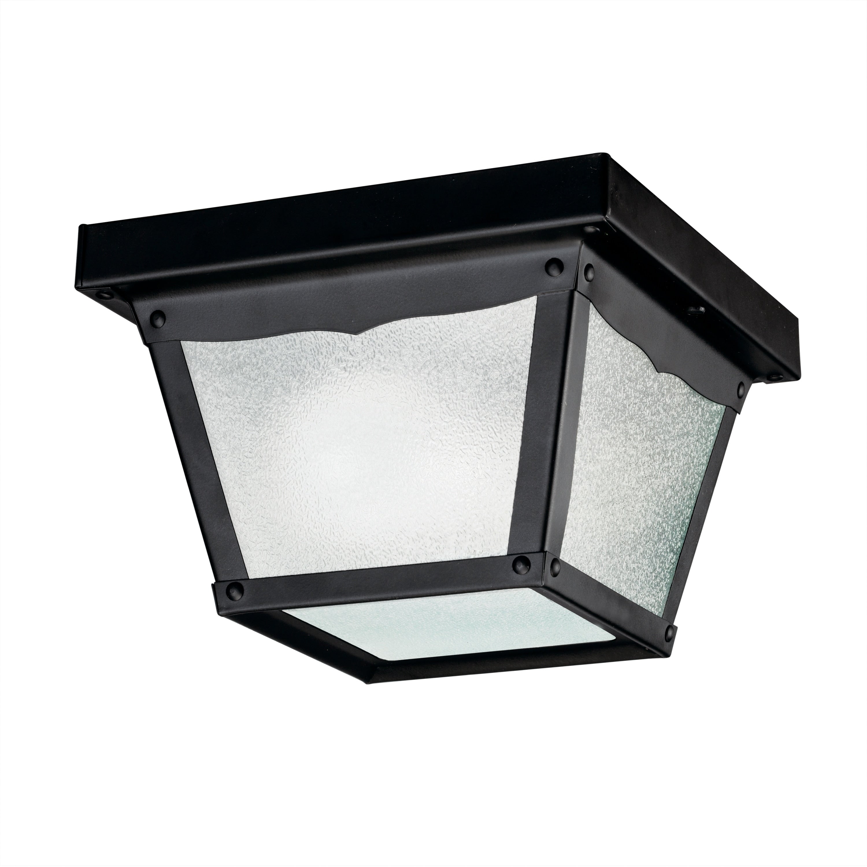 Kichler Lighting 1 Light Outdoor Flush Mount Light Black