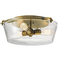Kichler Lighting Alton Collection 3 Light Natural Brass Flush Mount
