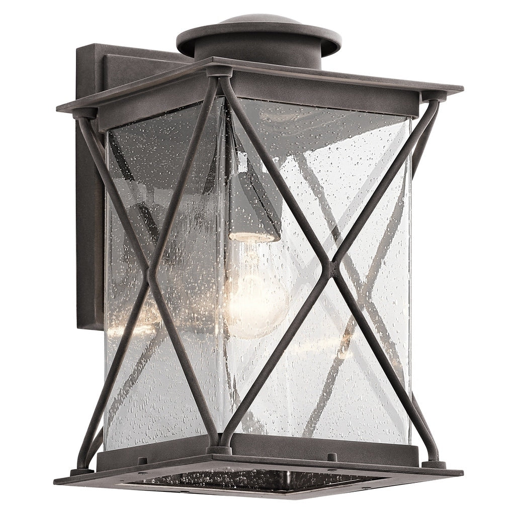 Kichler Lighting Argyle Collection 1 Light Weathered Zinc Outdoor Wall Lantern Weathered Zinc