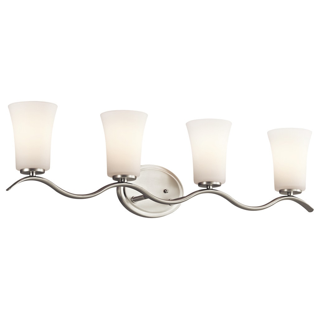 Kichler Lighting Armida Collection 4 Light Brushed Nickel Bath Vanity Light
