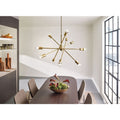 Kichler Lighting Armstrong Collection 10 Light Natural Brass Chandelier