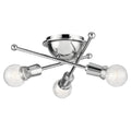 Kichler Lighting Armstrong Collection 3 Light Chrome Flush Mount