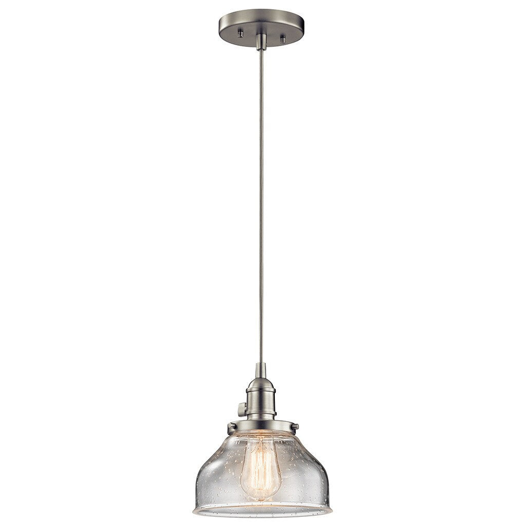 Carbon Loft Reno 1 Light Brushed Nickel Mini Pendant
