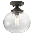Carbon Loft Reno 1 Light Bronze Semi Flush Mount