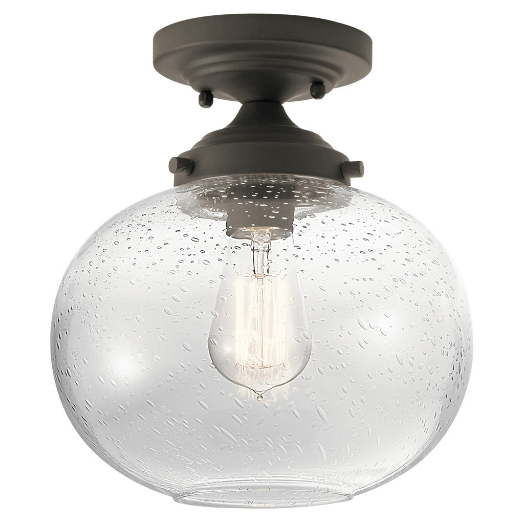 Carbon Loft Reno 1 Light Bronze Semi Flush Mount