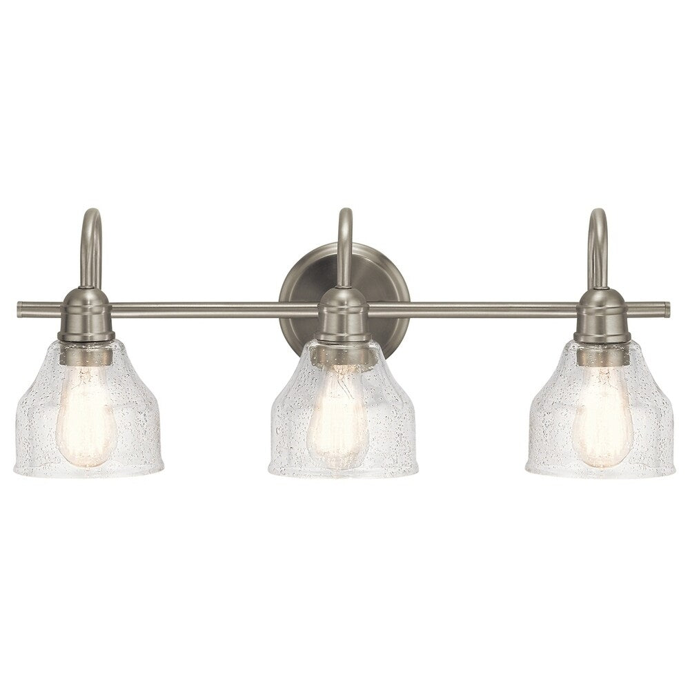 Copper Grove Clendinning 3 Light Brushed Nickel Bath Vanity Fixture