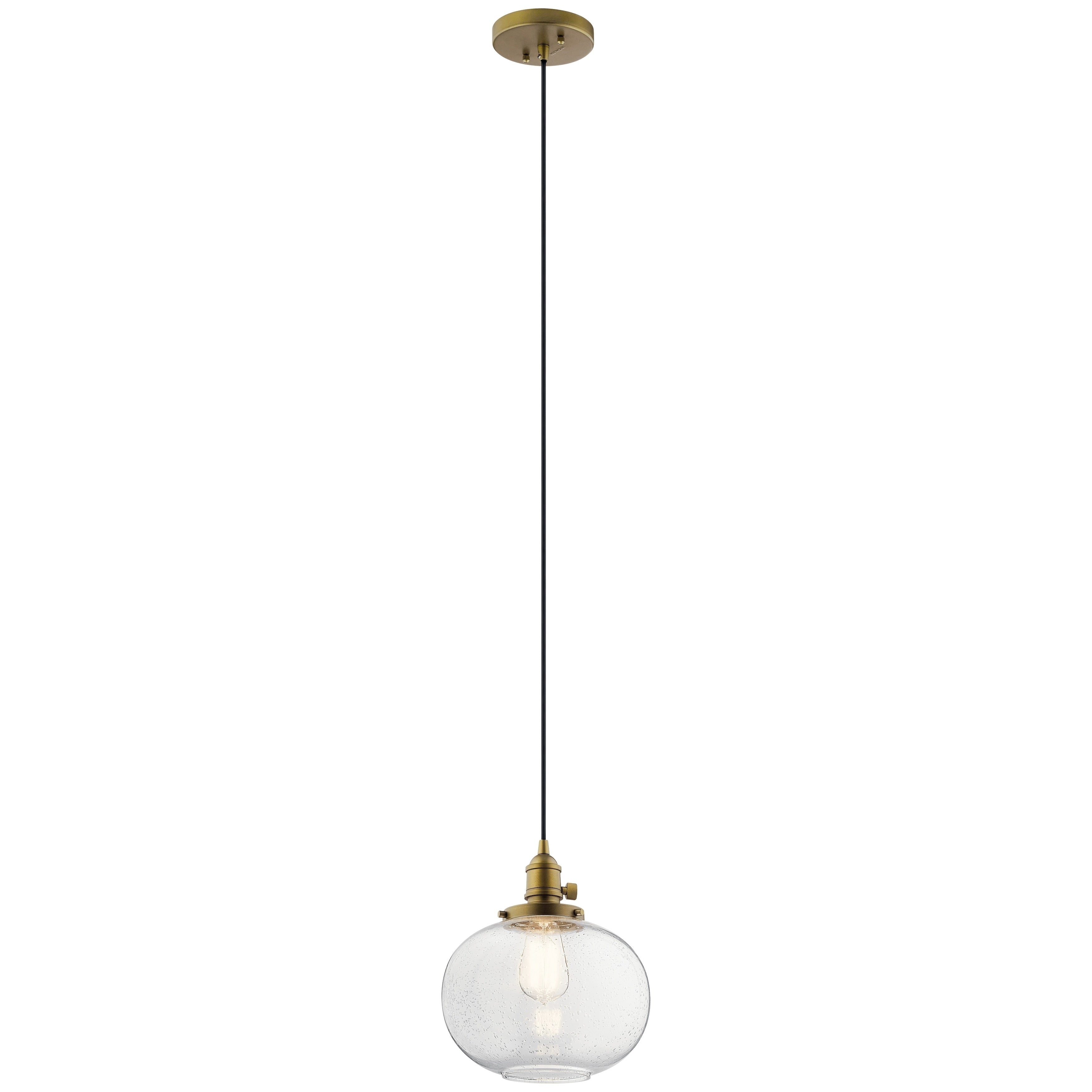 Kichler Lighting Avery Natural Brass 1 Light Mini Pendant
