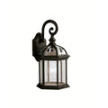 Gracewood Hollow Lleshanaku 1 Light Black Outdoor Wall Lantern