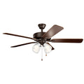 Kichler Lighting Basics Pro Premier 52 Inch Fan Satin Natural Bronze