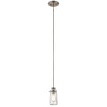 Kichler Lighting Braelyn Collection 1 Light Pewter Mini Pendant