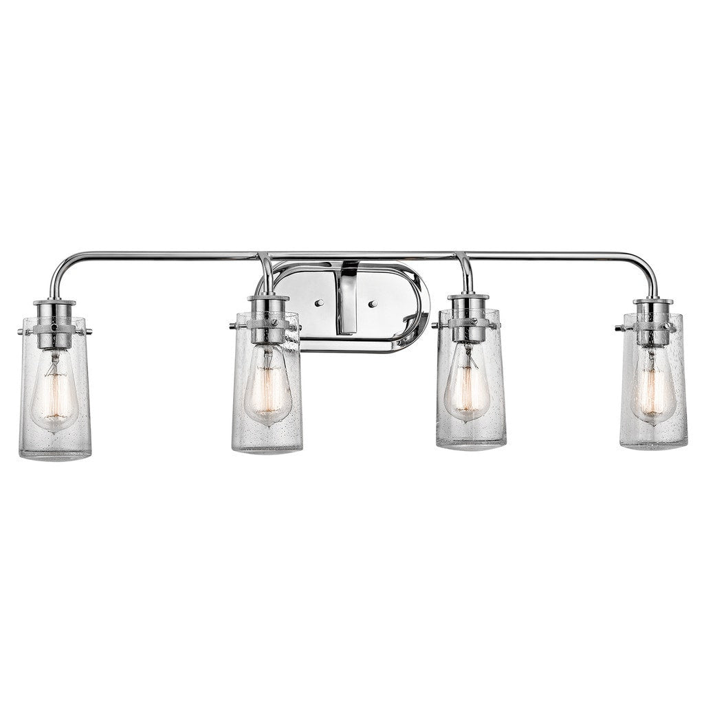 Kichler Lighting Braelyn Collection 4 Light Chrome Bath Vanity Light