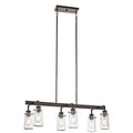 Kichler Lighting Braelyn Collection 6 Light Olde Bronze Linear Chandelier