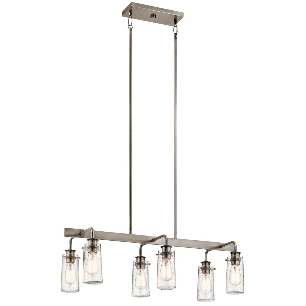 Kichler Lighting Braelyn Collection 6 Light Pewter Chandelier