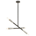 Kichler Lighting Branches Collection 4 Light Black Chandelier