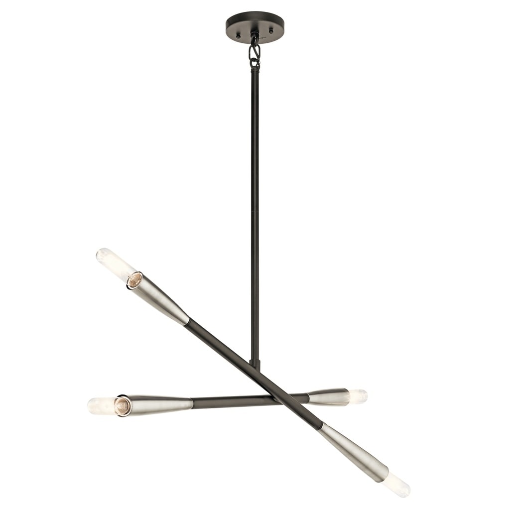 Kichler Lighting Branches Collection 4 Light Black Chandelier