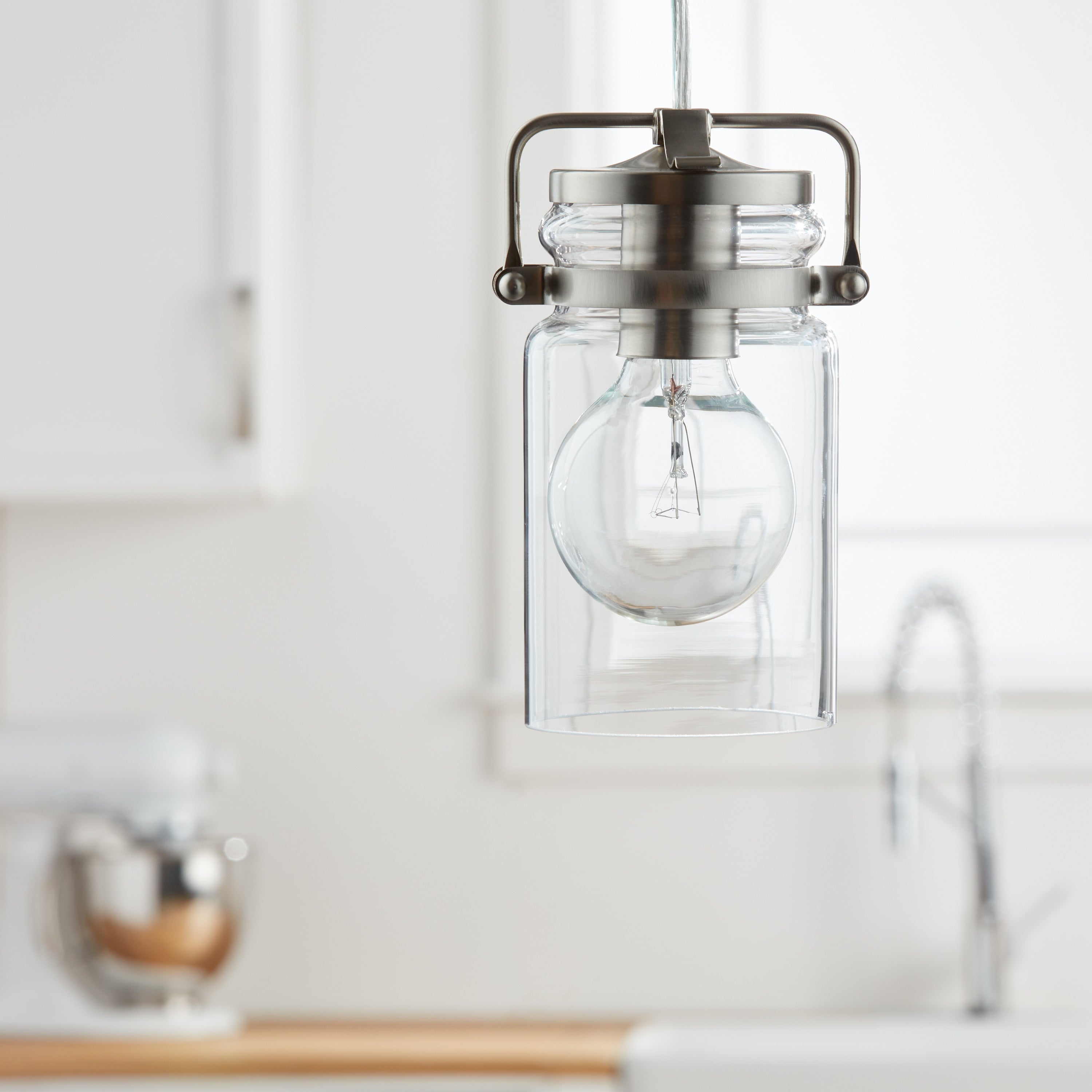Kichler Lighting Brinley Collection 1 Light Brushed Nickel Mini Pendant