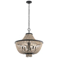 Kichler Lighting Brisbane Collection 6 Light Distressed Black Chandelier
