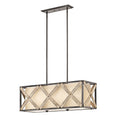 Kichler Lighting Cahoon Collection 3 Light Anvil Iron Linear Chandelier