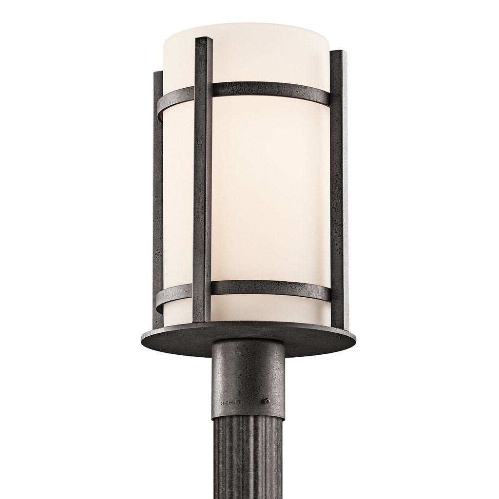 Kichler Lighting Camden Collection 1 Light Anvil Iron Outdoor Post Mount