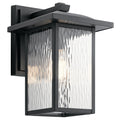 Kichler Lighting Capanna Collection 1 Light Textured Black Outdoor Wall Lantern