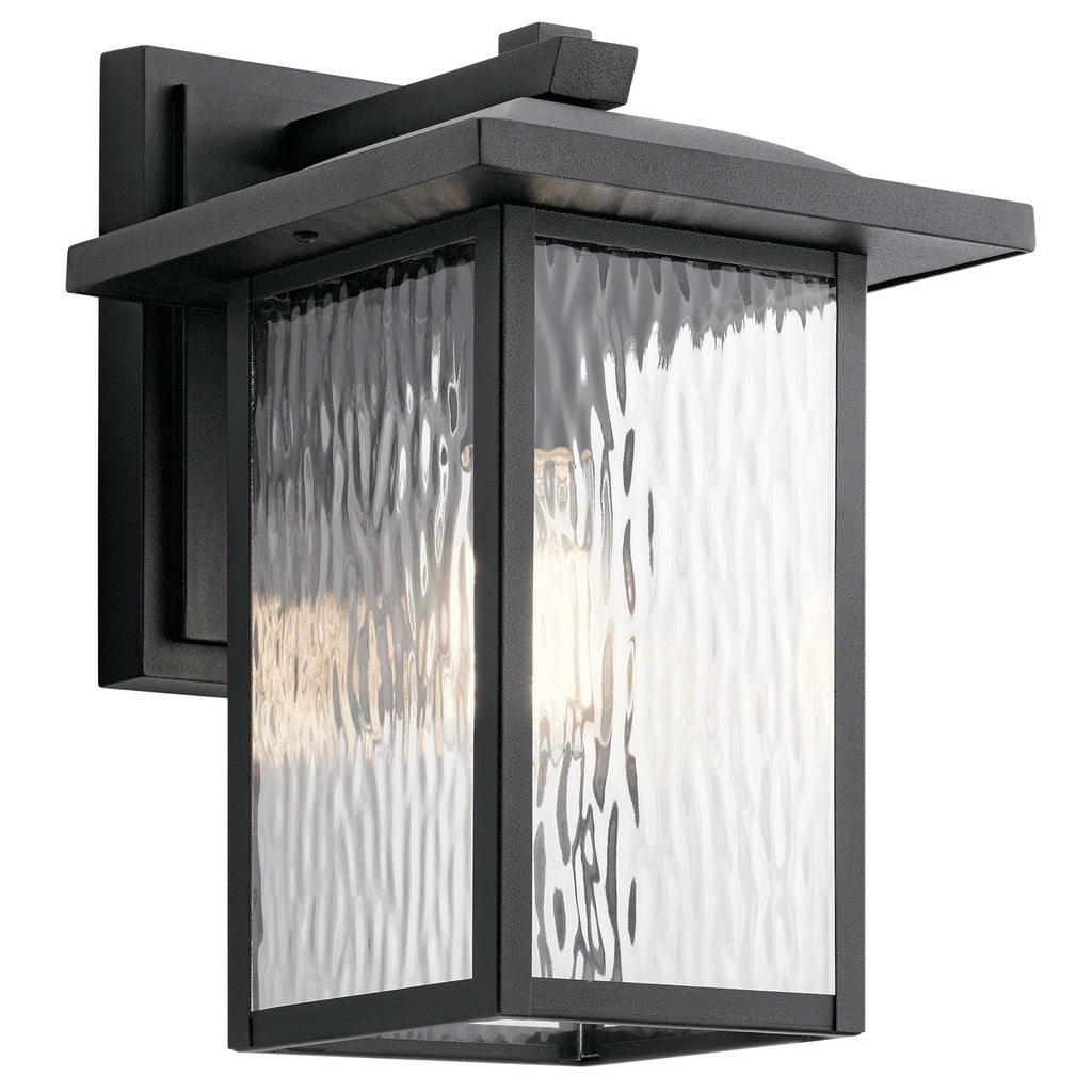 Kichler Lighting Capanna Collection 1 Light Textured Black Outdoor Wall Lantern