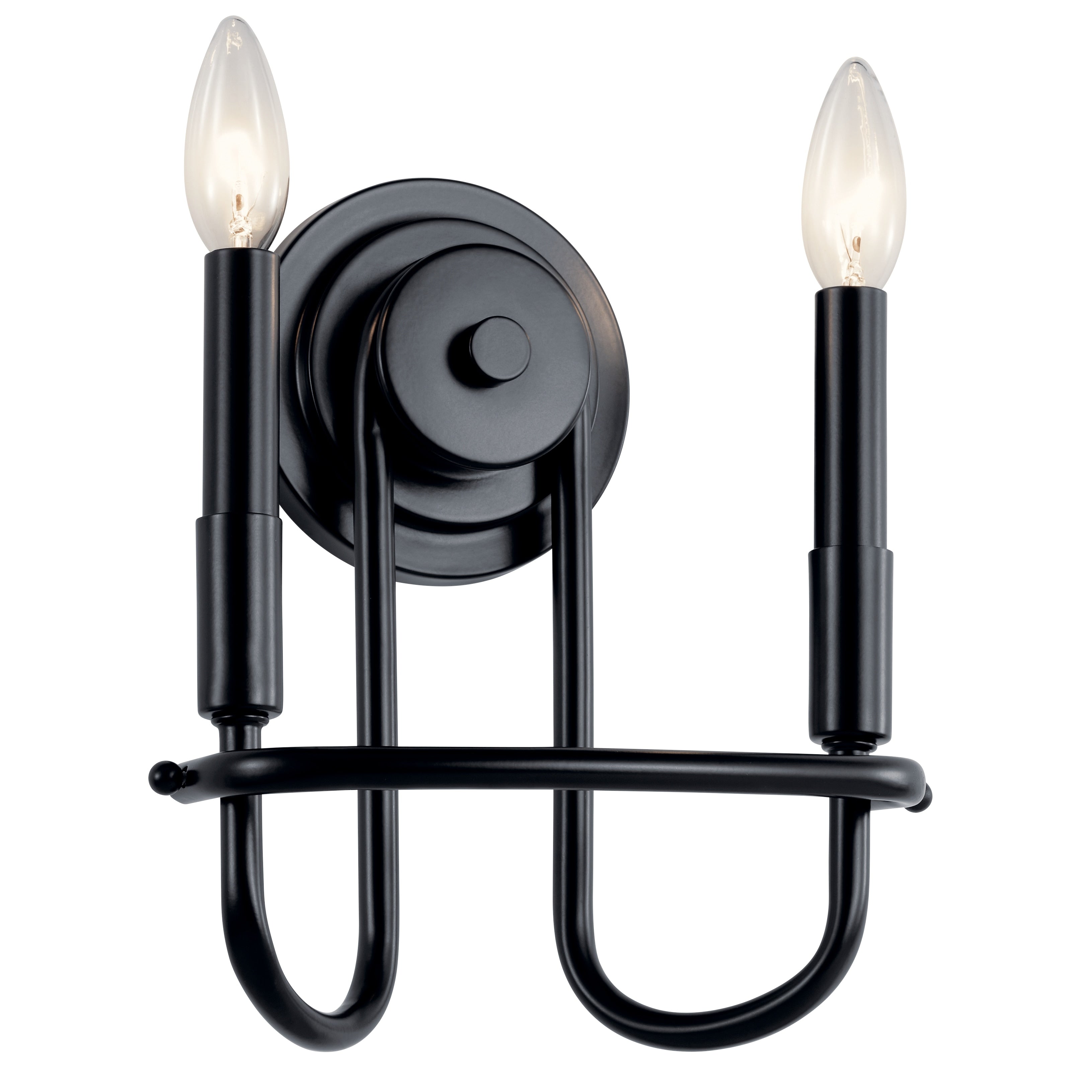 Kichler Lighting Capitol Hill 2 Light Wall Sconce Black