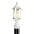 Copper Grove Gutenberg 1 Light White Post Mount