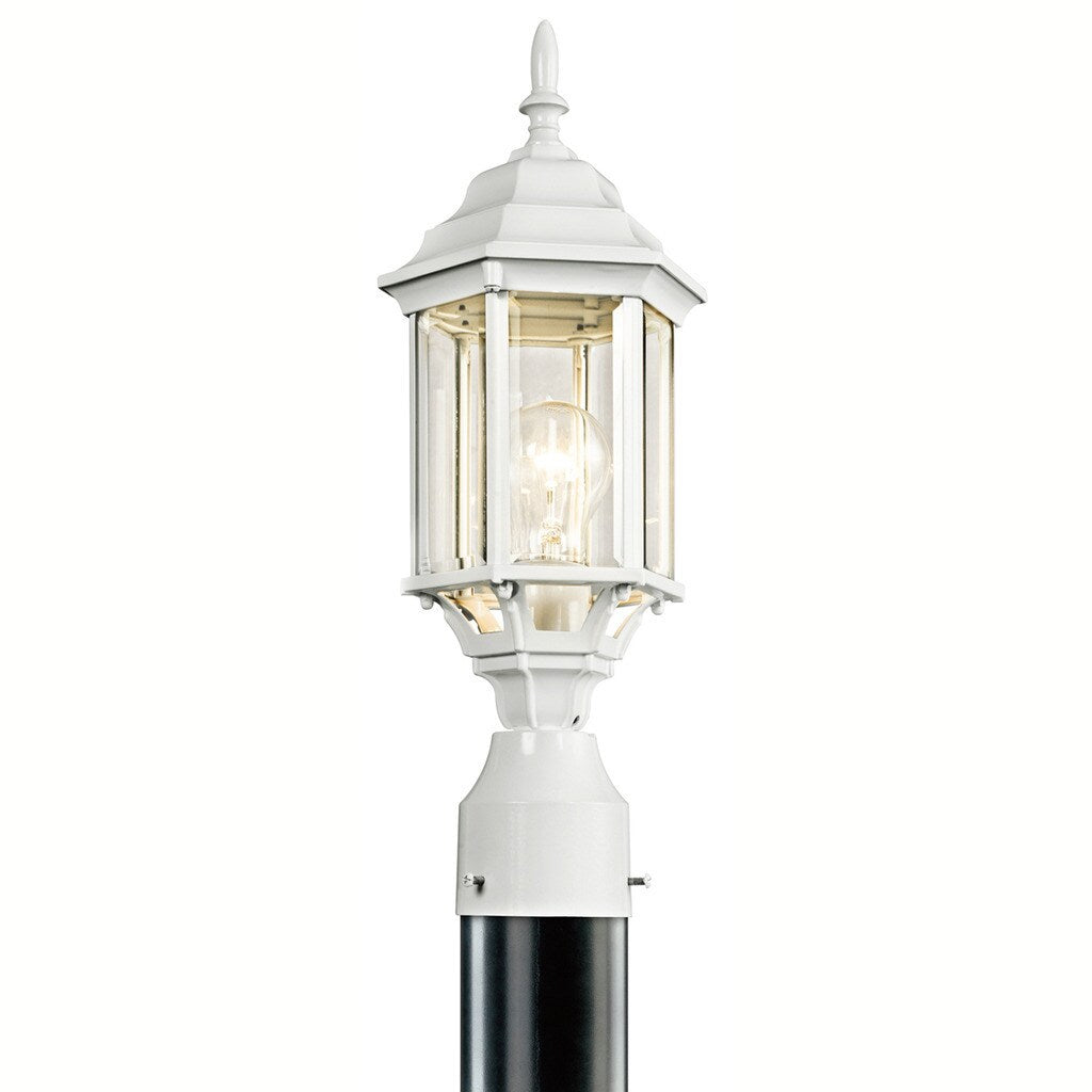 Copper Grove Gutenberg 1 Light White Post Mount