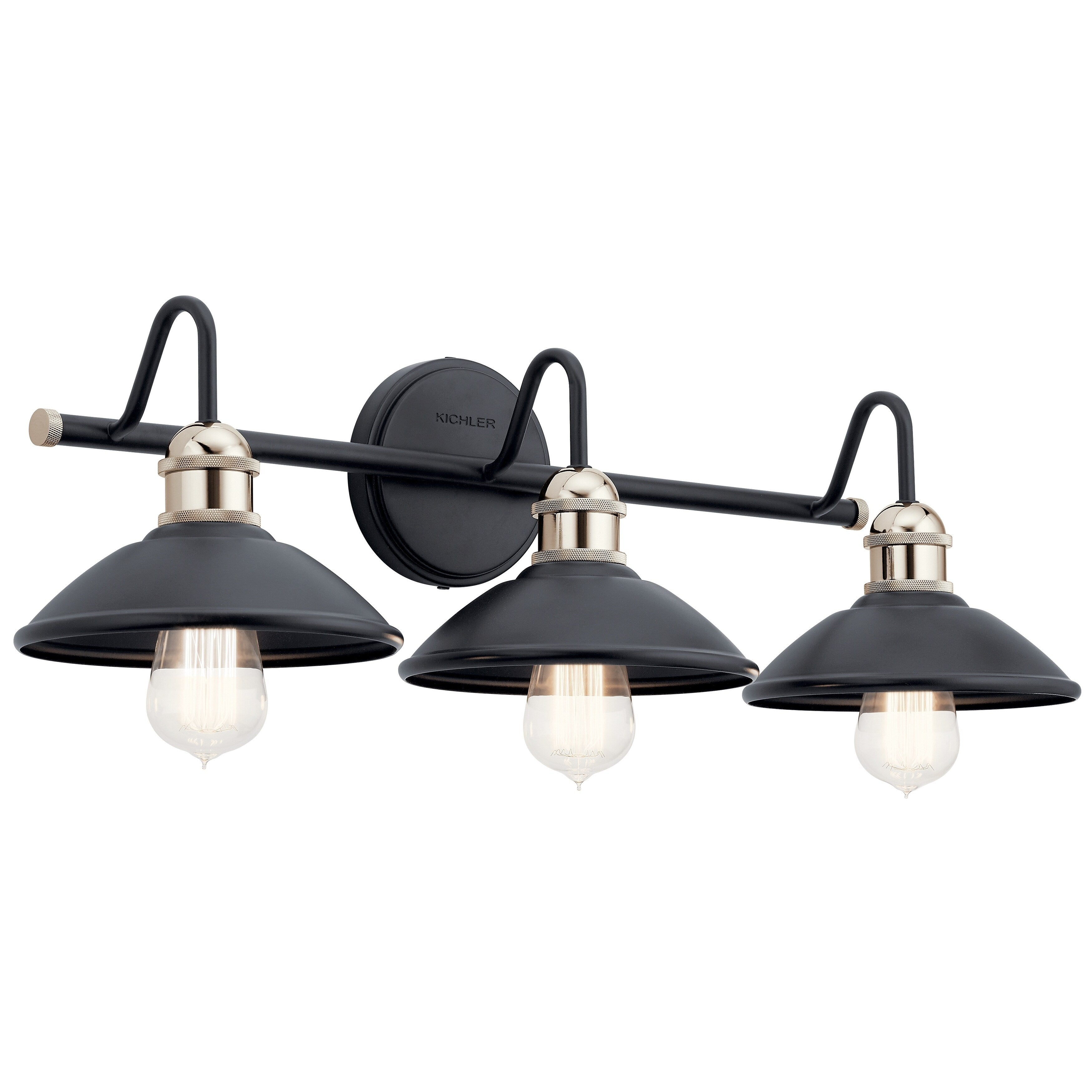 Kichler Lighting Clyde 3 Light Vanity Light Black