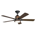 Kichler Lighting Colerne Collection 52 Inch Distressed Black Led Ceiling Fan