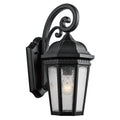 Kichler Lighting Courtyard Collection 1 Light Textured Black Outdoor Wall Lantern