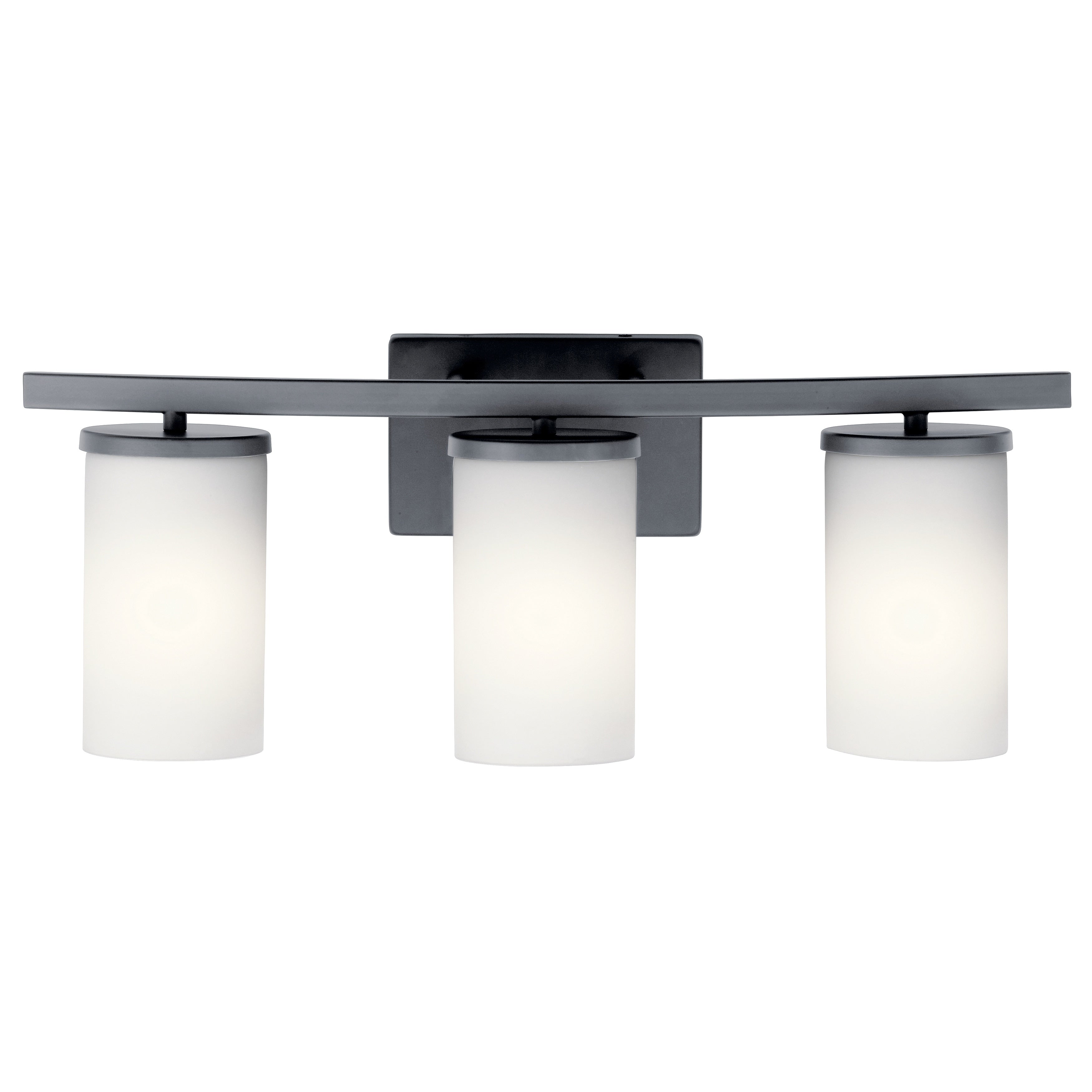 Kichler Lighting Crosby 3 Light Vanity Light Black