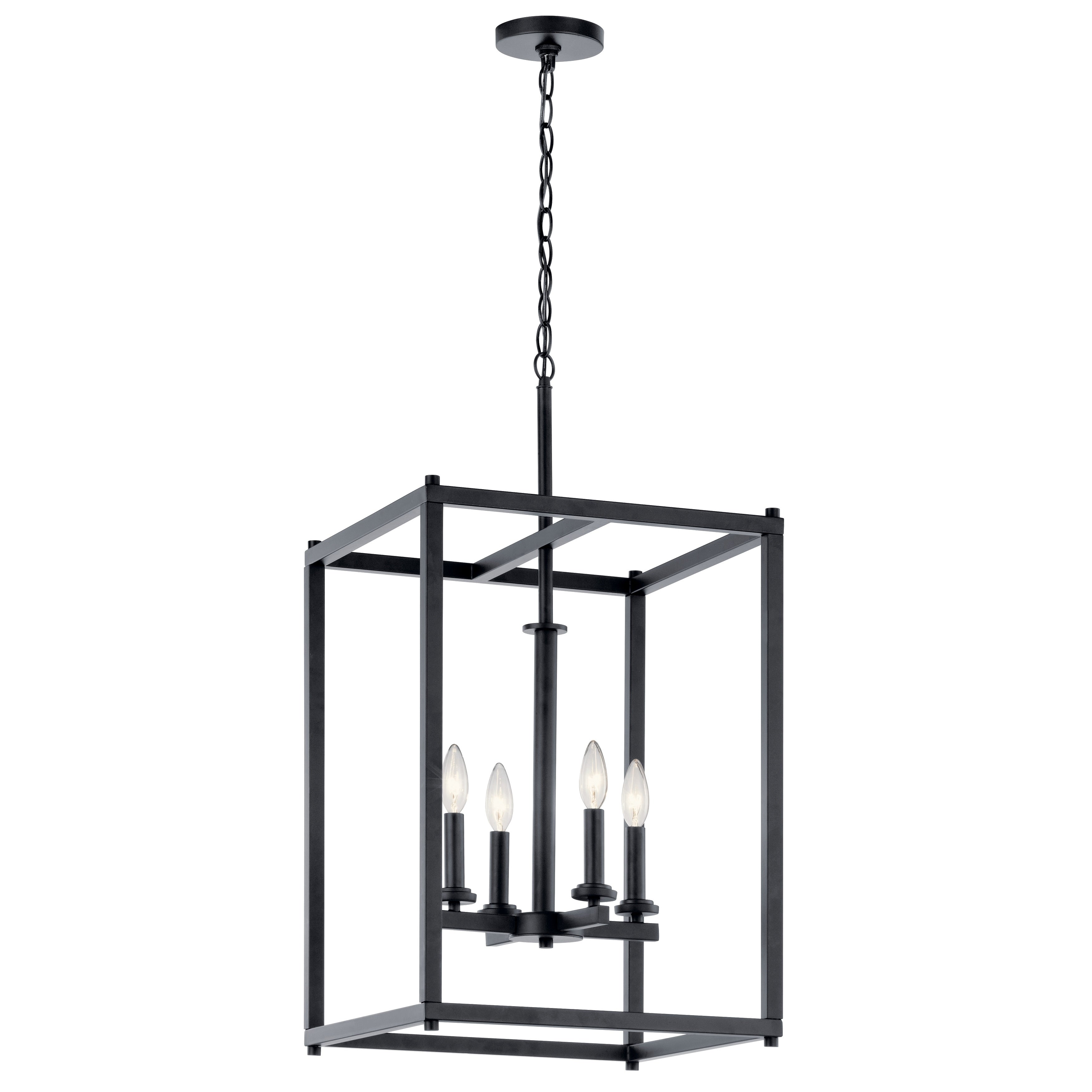 Kichler Lighting Crosby 4 Light Foyer Pendant Black